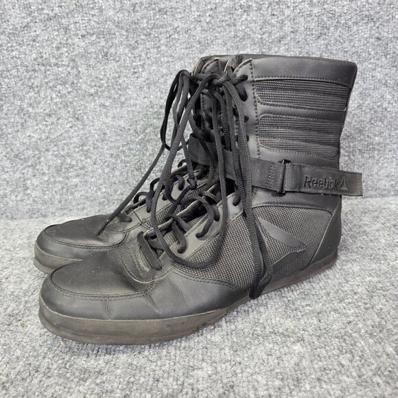 Reebok CN0982 Men’s Boxing Boots‎ Shoes Cross Trainer, Black Size 12 US RARE